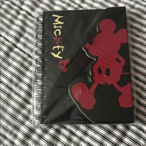 Mickey Mouse Black and Red Notebook